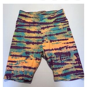 Puma Tie-Dye Neon Bike Shorts - Multicolor